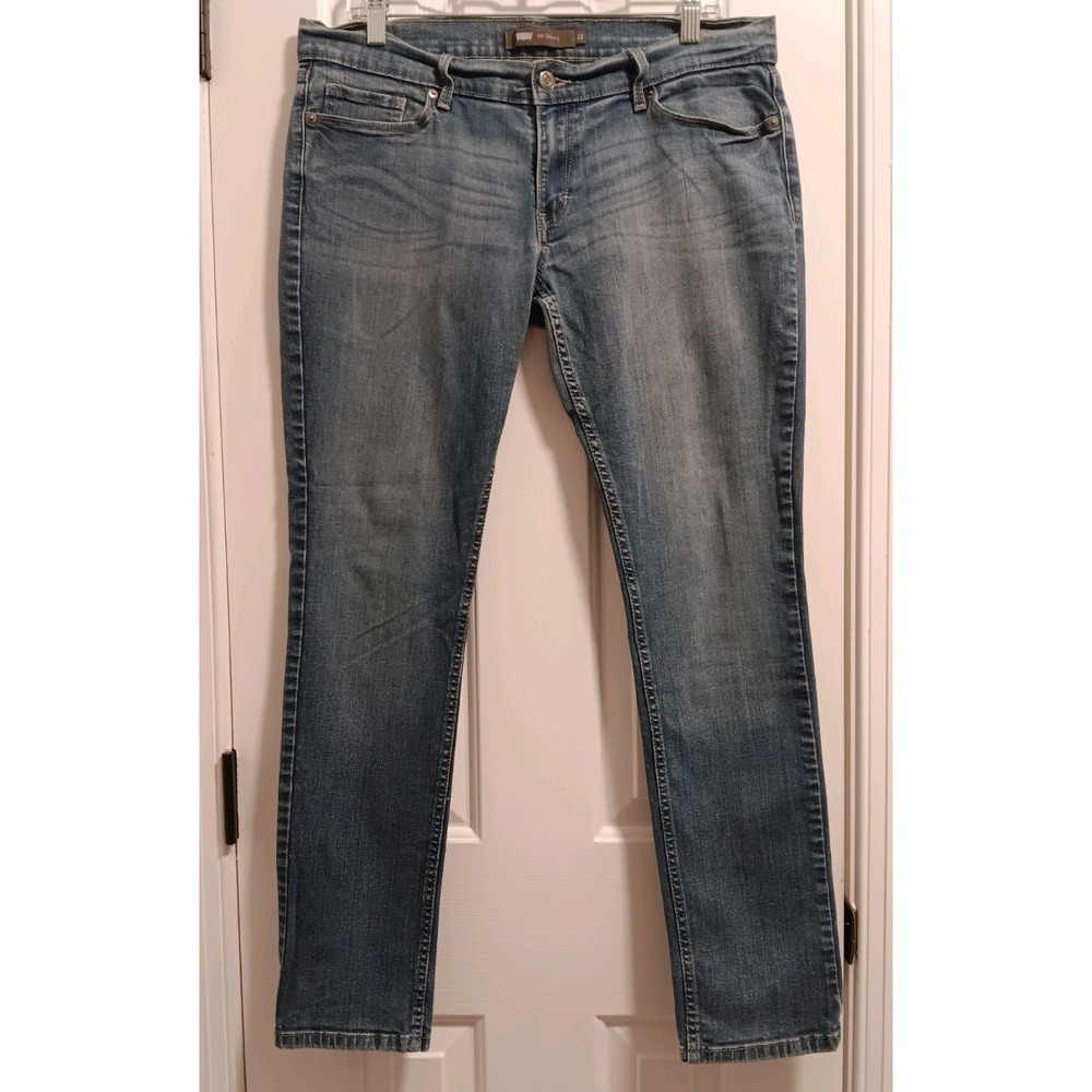 Levi's 524 Skinny Ankle Jeans Women's Size 13 Mid Rise Medium Wash